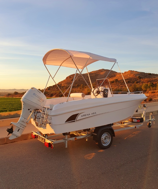 PACK DUBHE ARENA 455  CON SUZUKI 50 HP + REMOLQUE - Imagen 3